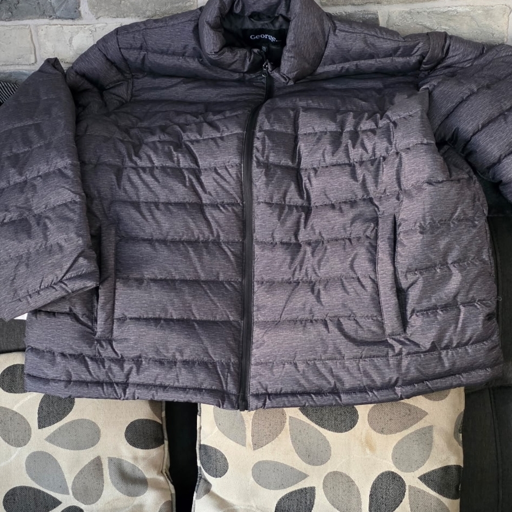 George Charcoal Puffer Jacket
